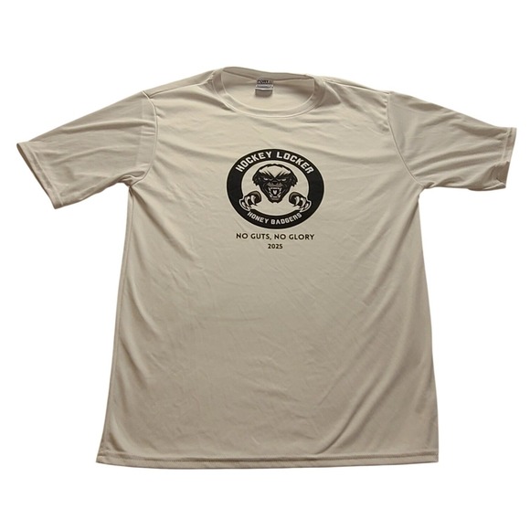 Port & Company Other - Port & Company Hockey Locker Honey Badgers Performance Men's T-Shirt White Small